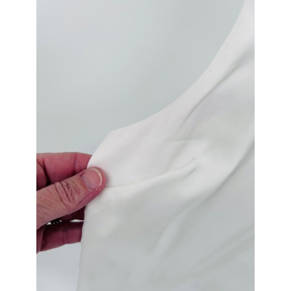 EKOUAER Women White V Neck Sleeveless Tank Top Womens Medium - Picture 4 of 4